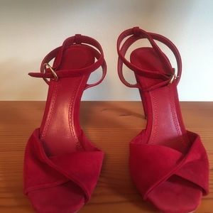 Beautiful Maje peep toe with strap